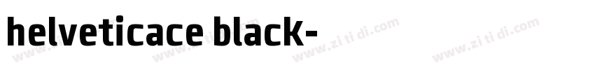 helveticace black字体转换